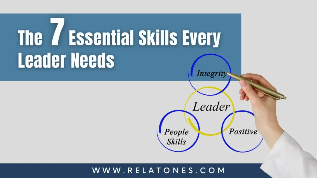 The image identifies the core skills every leader needs to succeed.